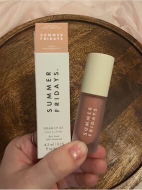 Summer Fridays Dream Lip Oil — Bare Sand Nude Pink